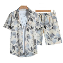 Cargar imagen en el visor de la galería, Wholesale Summer Men's Casual Beach Shirt Pant Set Hawaii Loose Digital Printed Breathable 100% Polyester Knitted Fabric for
