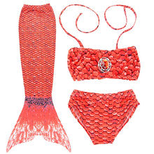Cargar imagen en el visor de la galería, Baby Girls Swimwear Mermaid Tails Swimming Princess Mermaid Girls Swimsuit Summer Enjoy Swimming
