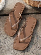 Cargar imagen en el visor de la galería, Women's Breathable Lightweight Open Toe Flip-Flops for Summer &amp; Autumn Fashion Trend Casual Beach Seaside Wear Pure Color
