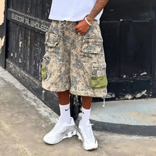 Cargar imagen en el visor de la galería, Custom Summer 260 Grams All Over Real Tree Digital Print Hunting Camouflage Baggy Work Pants Canvas Twill Camo Cargo Shorts Men
