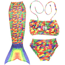 Cargar imagen en el visor de la galería, Baby Girls Swimwear Mermaid Tails Swimming Princess Mermaid Girls Swimsuit Summer Enjoy Swimming
