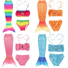 Cargar imagen en el visor de la galería, Baby Girls Swimwear Mermaid Tails Swimming Princess Mermaid Girls Swimsuit Summer Enjoy Swimming
