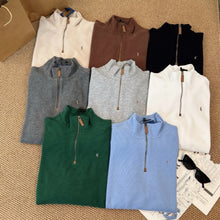 Cargar imagen en el visor de la galería, Spring/Summer Men's New Style Casual Colorful RL Quarter-Zip Pullover Polo-neck Long-Sleeve Knitted Sweatshirt#RL-2552
