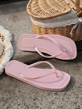 Cargar imagen en el visor de la galería, Women's Breathable Lightweight Open Toe Flip-Flops for Summer &amp; Autumn Fashion Trend Casual Beach Seaside Wear Pure Color
