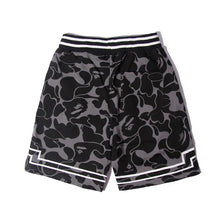 Cargar imagen en el visor de la galería, Cross-border Wholesale Fashion Brand Shark Star Camouflage Black Woven Pure Cotton Drawstring Breathable Summer Loose Printed
