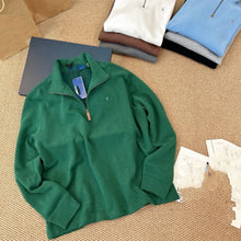 Cargar imagen en el visor de la galería, Spring/Summer Men's New Style Casual Colorful RL Quarter-Zip Pullover Polo-neck Long-Sleeve Knitted Sweatshirt#RL-2552
