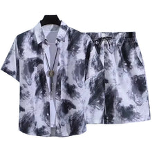 Cargar imagen en el visor de la galería, Wholesale Summer Men's Casual Beach Shirt Pant Set Hawaii Loose Digital Printed Breathable 100% Polyester Knitted Fabric for
