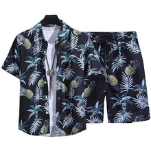 Cargar imagen en el visor de la galería, Wholesale Summer Men's Casual Beach Shirt Pant Set Hawaii Loose Digital Printed Breathable 100% Polyester Knitted Fabric for
