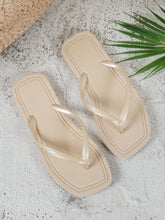 Cargar imagen en el visor de la galería, Women's Breathable Lightweight Open Toe Flip-Flops for Summer &amp; Autumn Fashion Trend Casual Beach Seaside Wear Pure Color

