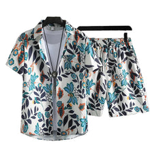 Cargar imagen en el visor de la galería, Wholesale Summer Men's Casual Beach Shirt Pant Set Hawaii Loose Digital Printed Breathable 100% Polyester Knitted Fabric for

