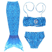 Cargar imagen en el visor de la galería, Baby Girls Swimwear Mermaid Tails Swimming Princess Mermaid Girls Swimsuit Summer Enjoy Swimming
