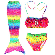 Cargar imagen en el visor de la galería, Baby Girls Swimwear Mermaid Tails Swimming Princess Mermaid Girls Swimsuit Summer Enjoy Swimming
