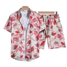Cargar imagen en el visor de la galería, Wholesale Summer Men's Casual Beach Shirt Pant Set Hawaii Loose Digital Printed Breathable 100% Polyester Knitted Fabric for
