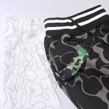 Cargar imagen en el visor de la galería, Cross-border Wholesale Fashion Brand Shark Star Camouflage Black Woven Pure Cotton Drawstring Breathable Summer Loose Printed
