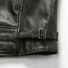 Cargar imagen en el visor de la galería, Summer Plus Size Derma Mesh Real Leather Waistcoat Male Outer Wear Casual Cowhide Motorcycle Sleeveless Jacket Vests
