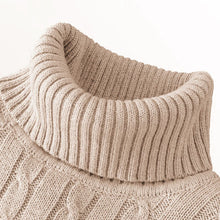Cargar imagen en el visor de la galería, Outdoor Men's Long Sleeve Knitted Sweaters Slim Fit Turtleneck Sweater Casual Pullover Sweater Winter Basic Heavyweight Top

