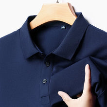 Cargar imagen en el visor de la galería, Men's Fashion Solid Short Sleeved Polo Shirt Summer Breathable Comfortable Top
