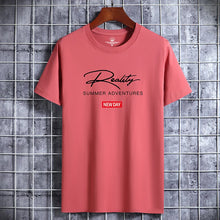 Cargar imagen en el visor de la galería, Camiseta Hombre Estampado | Moda Juvenil Algodón Cuello Redondo
