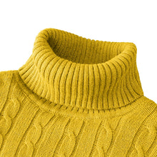 Cargar imagen en el visor de la galería, Outdoor Men's Long Sleeve Knitted Sweaters Slim Fit Turtleneck Sweater Casual Pullover Sweater Winter Basic Heavyweight Top
