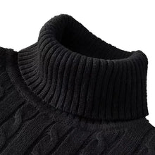 Cargar imagen en el visor de la galería, Outdoor Men's Long Sleeve Knitted Sweaters Slim Fit Turtleneck Sweater Casual Pullover Sweater Winter Basic Heavyweight Top
