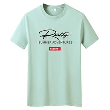 Cargar imagen en el visor de la galería, Camiseta Slim Fit Estampado Hombre | Moda Juvenil Cuello Alto Verano

