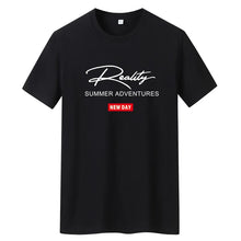 Cargar imagen en el visor de la galería, Camiseta Slim Fit Estampado Hombre | Moda Juvenil Cuello Alto Verano

