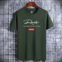 Cargar imagen en el visor de la galería, Camiseta Hombre Estampado | Moda Juvenil Algodón Cuello Redondo
