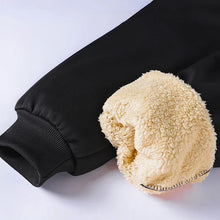 Cargar imagen en el visor de la galería, Pants for men in autumn and winter, thickened with fleece for outerwear, casual pants, warm lamb wool sports sweatpants
