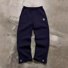 Cargar imagen en el visor de la galería, Autumn Drawstring Zipper Sweatpants Solid Color Casual High Street Hip-Hop Rap Street Y2K Style High Waist Trousers
