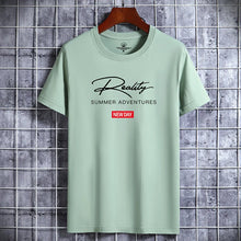 Cargar imagen en el visor de la galería, Camiseta Hombre Estampado | Moda Juvenil Algodón Cuello Redondo
