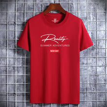 Cargar imagen en el visor de la galería, Camiseta Hombre Estampado | Moda Juvenil Algodón Cuello Redondo

