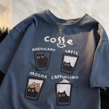 Cargar imagen en el visor de la galería, Camiseta Gato Retro Americano Unisex | Pareja Harajuku Y2K Verano
