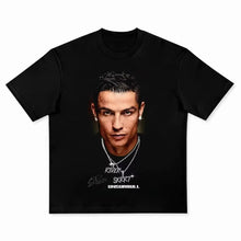 Cargar imagen en el visor de la galería, Men's T-shirt Cristiano Ronaldo fútbol superestrella Super moda impresa camiseta hombres desgastado algodón  Men's T-shirt
