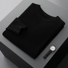 Cargar imagen en el visor de la galería, Men's Wool Sweater Autumn And Winter New Round Neck Loose Solid Color Winter Thickening Bottoming Shirt
