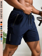 Cargar imagen en el visor de la galería, Men's Bottoms for Summer Gym Workout Running Cycling,Quick Drying Breathable Drawstring Waist Sports Shorts,Going Out Outfit0428
