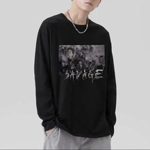Cargar imagen en el visor de la galería, Camiseta Manga Larga Hip-Hop Cruz de Espinas | Estilo Y2K
