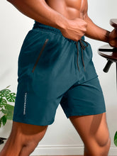 Cargar imagen en el visor de la galería, Men's Bottoms for Summer Gym Workout Running Cycling,Quick Drying Breathable Drawstring Waist Sports Shorts,Going Out Outfit0428
