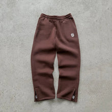 Cargar imagen en el visor de la galería, Autumn Drawstring Zipper Sweatpants Solid Color Casual High Street Hip-Hop Rap Street Y2K Style High Waist Trousers
