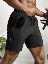 Cargar imagen en el visor de la galería, Men's Bottoms for Summer Gym Workout Running Cycling,Quick Drying Breathable Drawstring Waist Sports Shorts,Going Out Outfit0428
