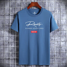 Cargar imagen en el visor de la galería, Camiseta Hombre Estampado | Moda Juvenil Algodón Cuello Redondo

