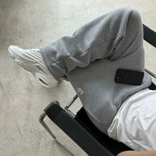 Cargar imagen en el visor de la galería, Autumn Drawstring Zipper Sweatpants Solid Color Casual High Street Hip-Hop Rap Street Y2K Style High Waist Trousers
