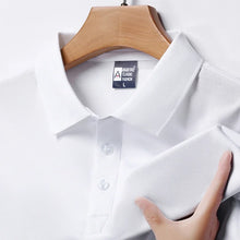 Cargar imagen en el visor de la galería, Men's Fashion Solid Short Sleeved Polo Shirt Summer Breathable Comfortable Top

