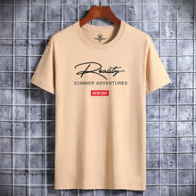 Cargar imagen en el visor de la galería, Camiseta Hombre Estampado | Moda Juvenil Algodón Cuello Redondo

